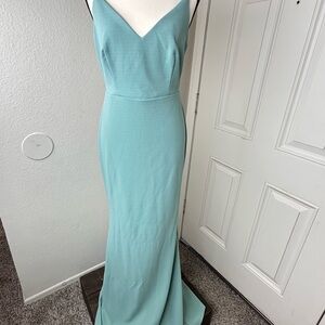 Lulu's Aqua Maxi Dress